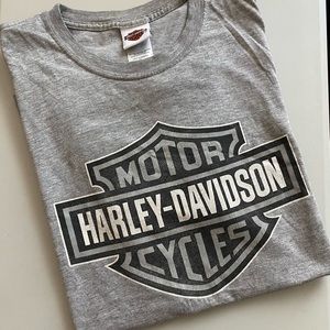 Gray Vintage Harley Davidson tshirt
